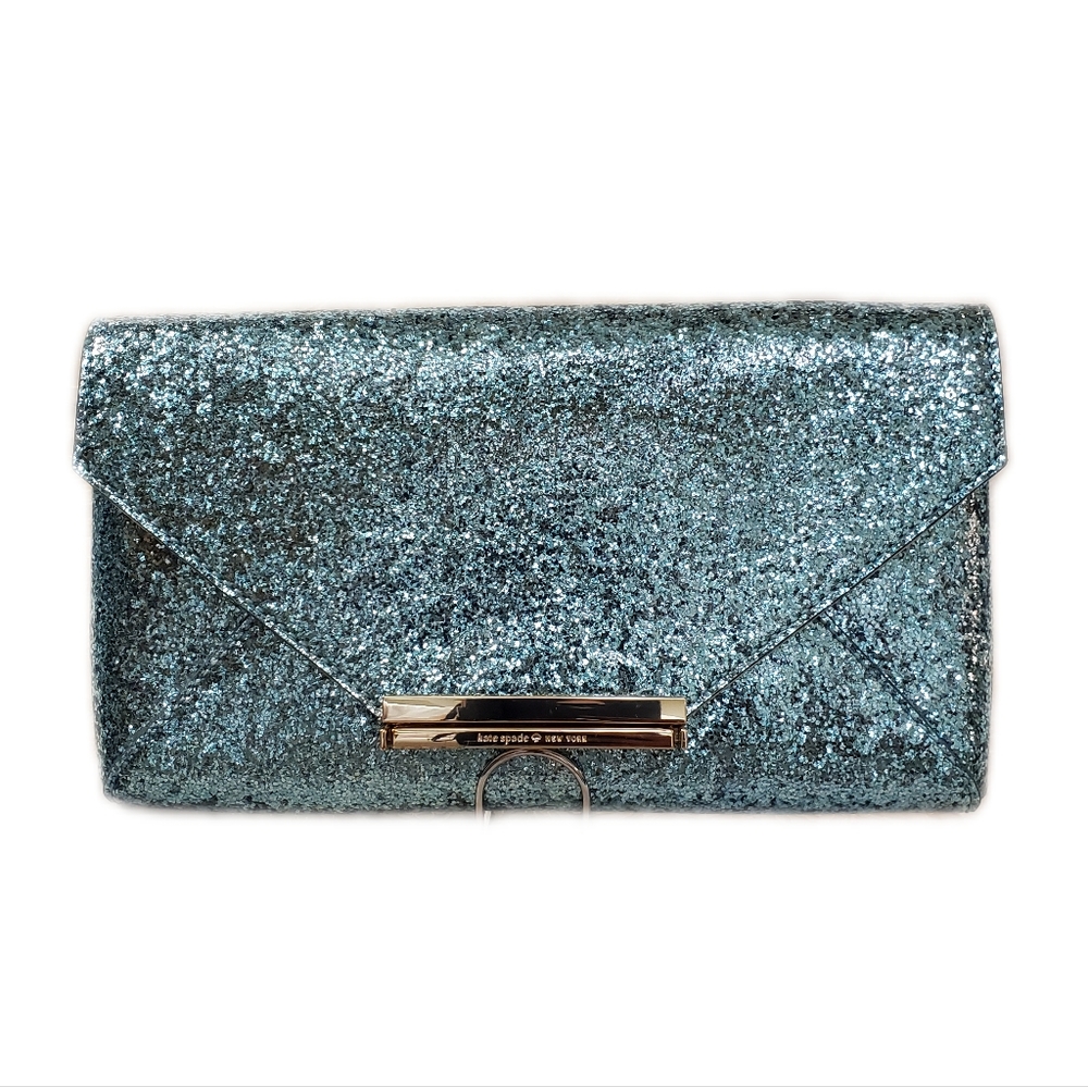 EUC Kate Spade Sparkly Glitter Clutch